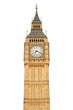 Big ben isolated on white, clipping path included