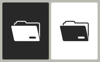 Poster - folder - vector icon.