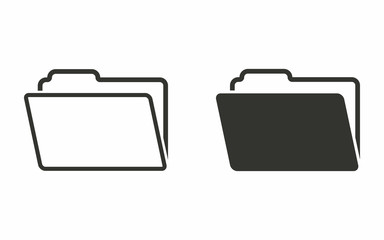 Poster - folder - vector icon.