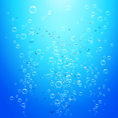 Canvas Print - Water Bubbles Background