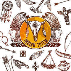 Poster - Native Americans Background