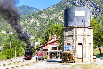 Wall Mural - steam locomotive, Villars-sur-Var, Provence, France