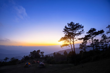 Wall Mural - Mountains camping