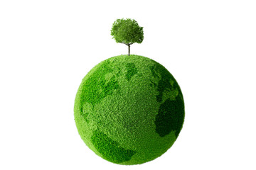 tree on the globe
