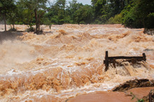 Konpapeng Flood In Pakse, Laos On On 19 AUG 2007