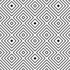 Aufkleber - Vector geometric seamless rhombus pattern background.