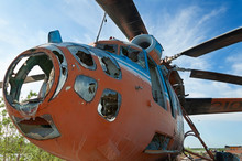 Destroyed Soviet Helicopter