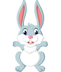 Canvas Print - Cute cartoon rabbit