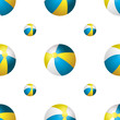 Vector summer background with beach balls