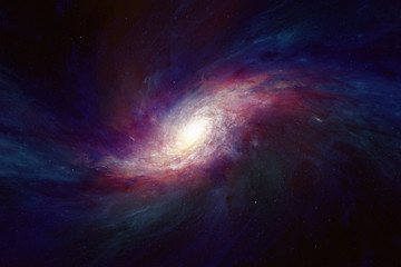 Wall Mural - spiral galaxy in deep space