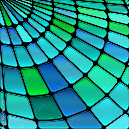 Naklejka - mata magnetyczna na lodówkę abstract vector stained-glass mosaic background