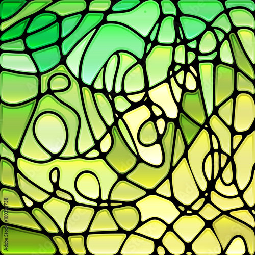 Naklejka - mata magnetyczna na lodówkę abstract vector stained-glass mosaic background