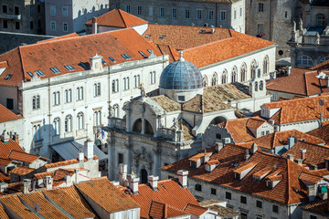 Sticker - Church of St. Blaise seen from Walls of Dubrovnik in Croatia