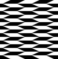 Poster - Seamless monochromatic pattern. Repeatable background. Vector.