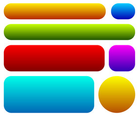 Poster - Colorful button, banner background set. Vector illustration.