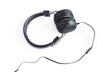 Pair of black headphones