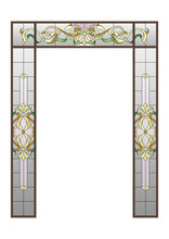 Doorway With A Stained-glass 