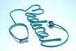 Stethoscope medical and heart.