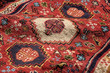 Close up of a persian shiraz oriental carpet