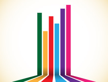 Abstract Colorful Stripes, Lines Element. Vector Illustration.