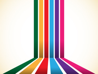 Poster - Abstract colorful stripes, lines element. Vector illustration.