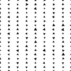 Leinwandbilder - Repeatable, monochrome pattern / background with triangles. Simp