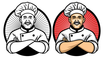 chef crossing arm pose