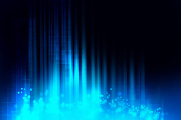 Poster - blue geometric  shape abstract technology background