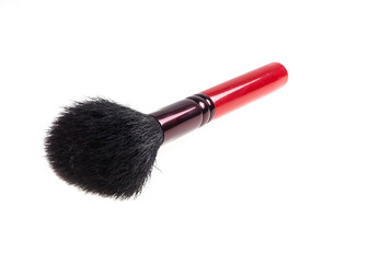 Makeup brush  on white background.