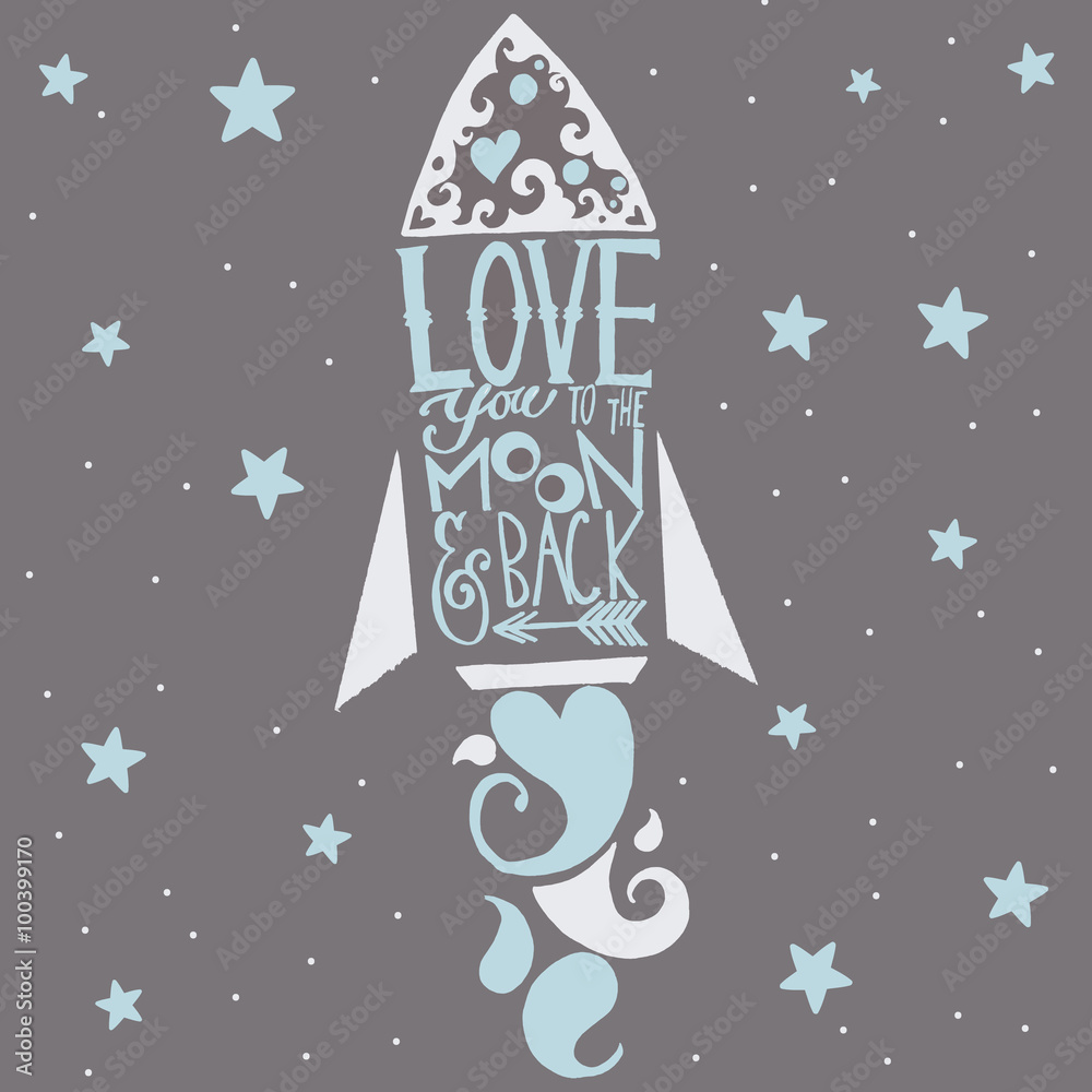 rakieta-z-napisem-love-you-to-the-moon-and-back-na-szarym-tle-z-gwiazdkami