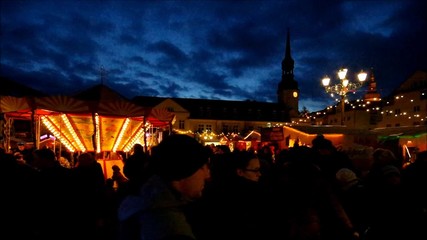 Canvas Print - Spremberg Weihnachtsmarkt vid 01