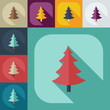 © chorniy10 - Flat modern design with shadow icons Christmas tree