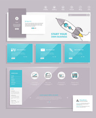 Fototapete - modern website design template. vector design.