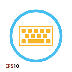 Poster - Computer keyboard icon for web and mobile