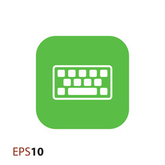 Poster - Computer keyboard icon for web and mobile