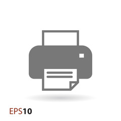 Poster - Inkjet printer icon for web and mobile