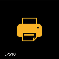 Poster - Inkjet printer icon for web and mobile