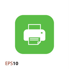 Poster - Inkjet printer icon for web and mobile