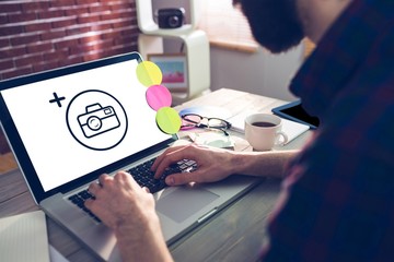 Poster - Composite image of photography apps