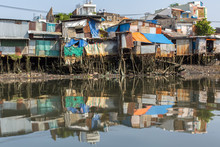 Slums In Ho Chi Minh City. Vietnam.