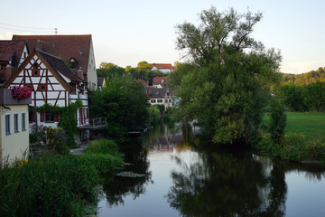 Poster - Houses on the river