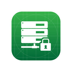 Poster - Database security protection icon