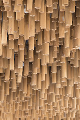 Sticker - Bamboo wood decoration on ceiling background