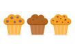Muffin icon set