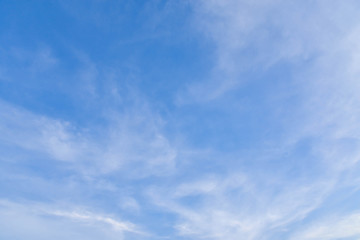 clear of blue sky with white clouds