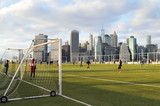 Fototapeta  - Sunday soccer in NYC.