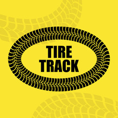 Sticker - Tire track print 