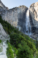 Wall Mural - Hiking Upper Yosemite Fall