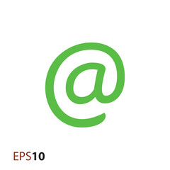 Poster - Email sign vector icon for web and mobile