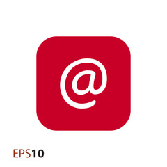 Poster - Email sign vector icon for web and mobile